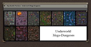 Fantasy Grounds - Paths to Adventure: Underworld Mega-Dungeons (Map Pack)