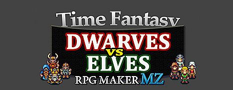 RPG Maker MZ - Time Fantasy Add-on: Dwarves Vs Elves