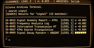 Silence Archives Terminal