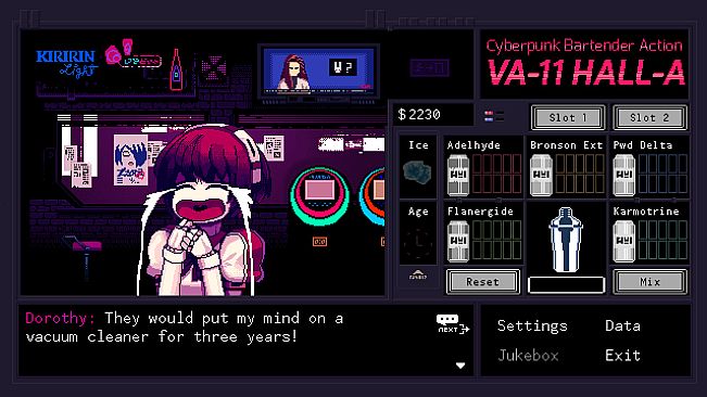 VA-11 Hall-A: Cyberpunk Bartender Action