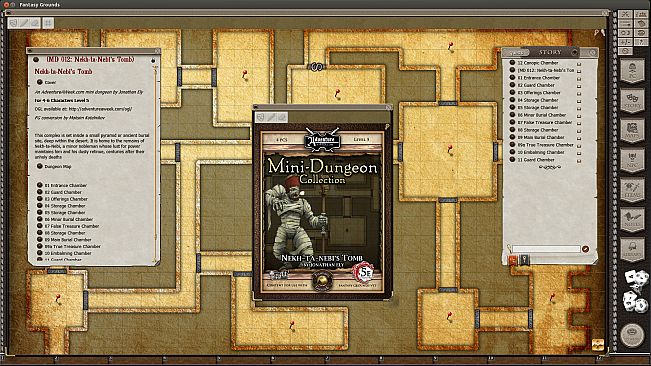 Fantasy Grounds - Mini-Dungeon #012: Nekh-ta-Nebi's Tomb (5E)