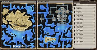 Fantasy Grounds - 0one's Colorprints #6: Undersea Caves (Map Pack)