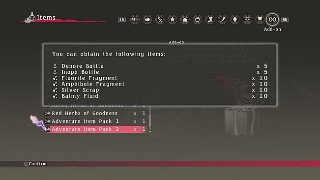 Tales of Berseria - Adventure Item Pack 2