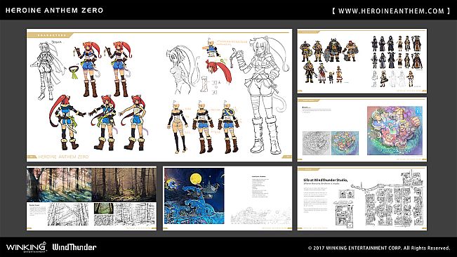 Heroine Anthem Zero - Art Book