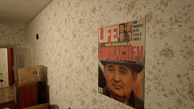 Russian Train Trip 3 - Gorbachev's posters in the apartment