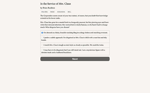 In the Service of Mrs. Claus