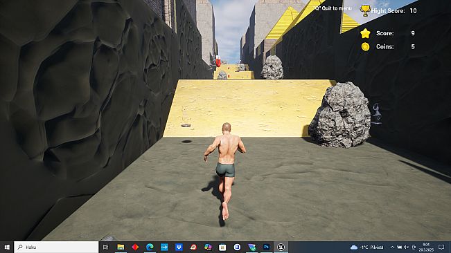 Man Without Clothes Runner