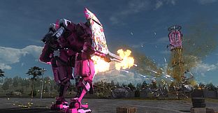 EARTH DEFENSE FORCE 5 - Air Raider Piloted Weapon: Combat Frame Phantasia Shield Nyx