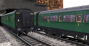 TS Marketplace: Maunsell 59ft Low Window Corridor Coach Pack Southern Malachite Green