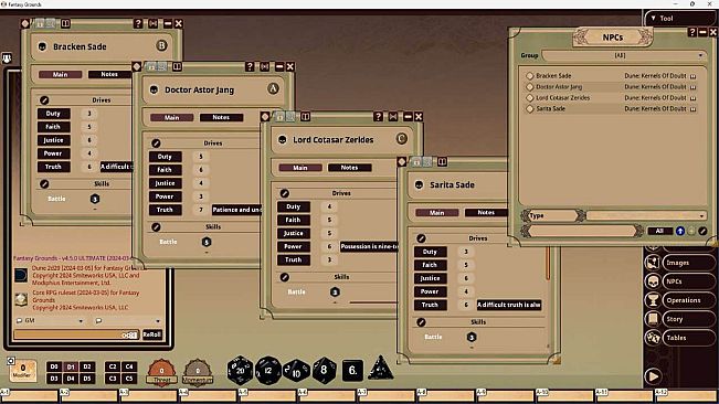 Fantasy Grounds - Dune: Kernels Of Doubt