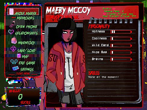 Slasher U: An 18+ Horror Movie Dating Sim, Act 1