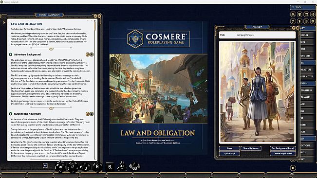 Fantasy Grounds - Cosmere Roleplaying Game - Law and Obligation Adventure