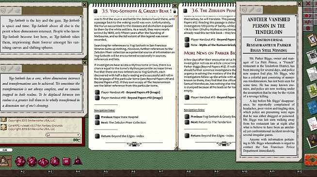 Fantasy Grounds - Call of Cthulhu: Secrets of San Francisco