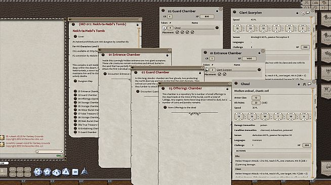 Fantasy Grounds - Mini-Dungeon #012: Nekh-ta-Nebi's Tomb (5E)
