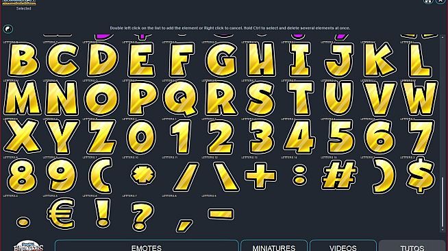 Emotes creator tool - Letters