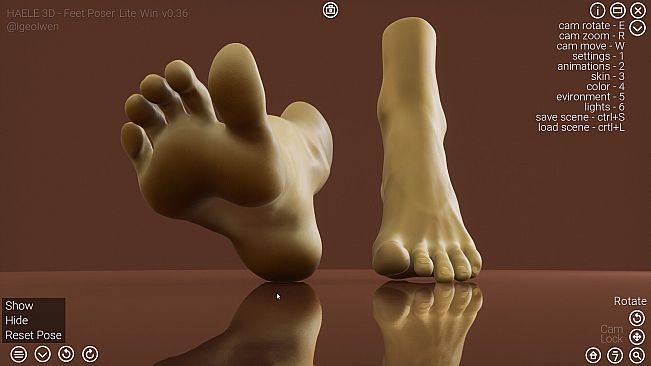 HAELE 3D - Feet Poses Pro - Drawing References