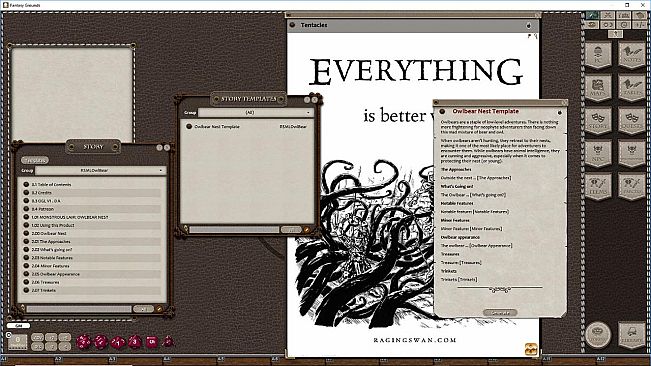 Fantasy Grounds - Monstrous Lair #1 Owlbear Nest (Any Ruleset)