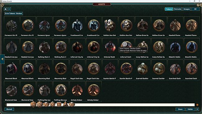 Fantasy Grounds - Grim Tokens - Broken Oaths