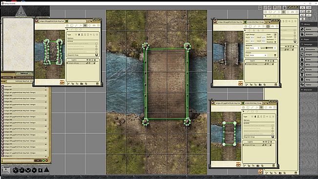 Fantasy Grounds - Pathfinder RPG - Map Pack: Bridges