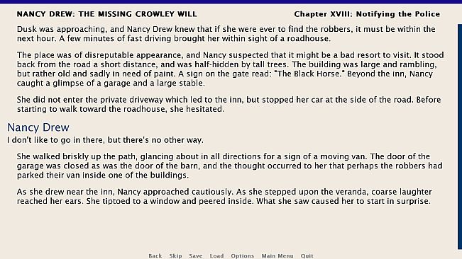 Nancy Drew: The Missing Crowley Will