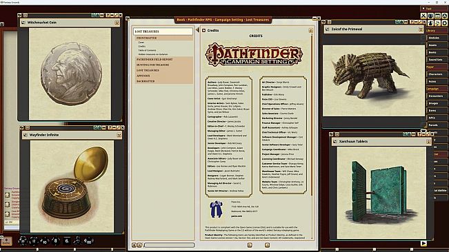 Fantasy Grounds - Pathfinder RPG - Campaign Setting: Lost Treasures