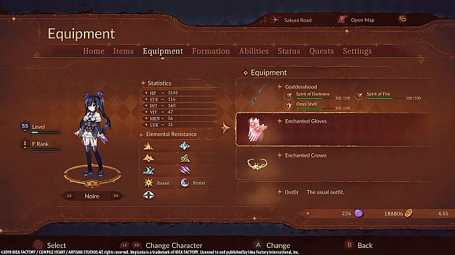 Super Neptunia RPG [Enchanted Series] Equipment Set