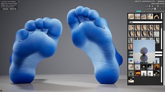 HAELE 3D - Feet Poses Pro - Drawing References
