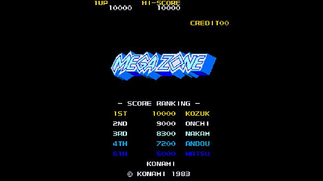 Arcade Archives 2 MEGA ZONE