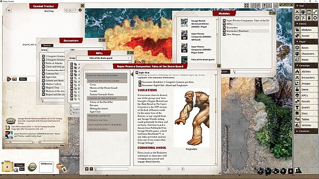 Fantasy Grounds - Super Powers Companion: Tales of the Doom Guard