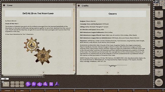 Fantasy Grounds - D&D Adventurers League EB-01 The Night Land