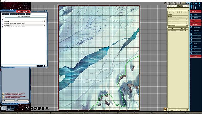 Fantasy Grounds - Starfinder RPG - Flipmat - Ice World