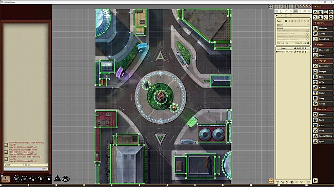 Fantasy Grounds - Starfinder RPG - Starfinder Flip-Mat - Metropolis