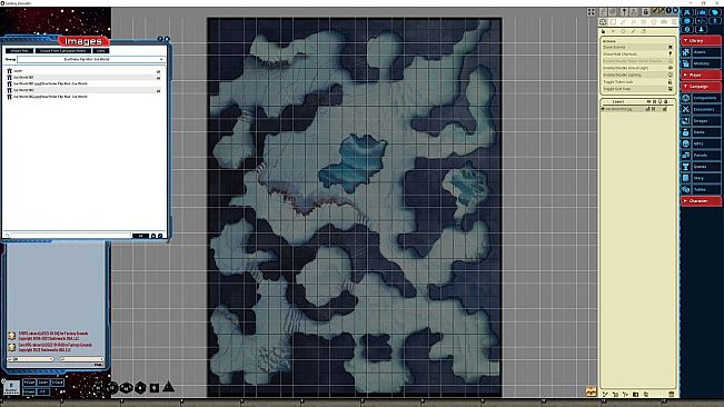 Fantasy Grounds - Starfinder RPG - Flipmat - Ice World