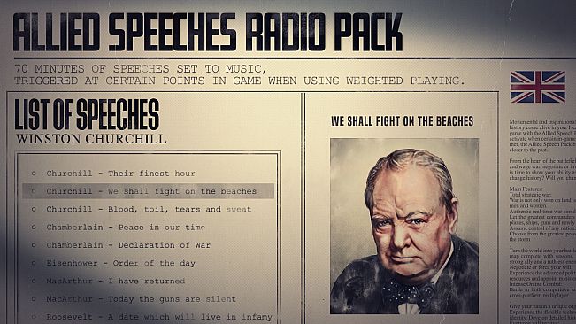 Music - Hearts of Iron IV: Allied Speeches Pack