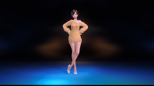 Angel Legion-DLC Off-Shoulder Sweater (Yellow)