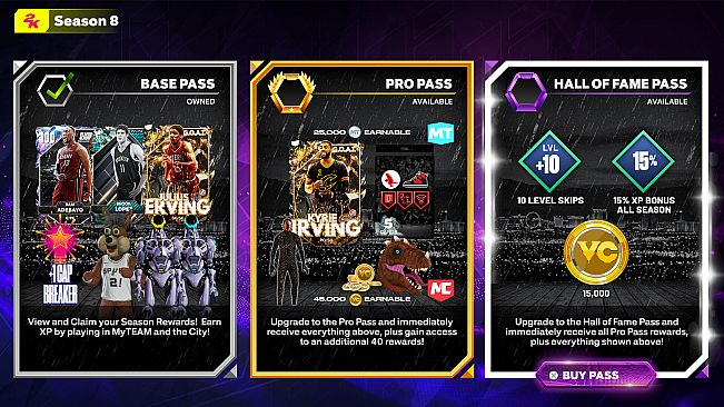 NBA 2K25 Pro Pass: Season 8