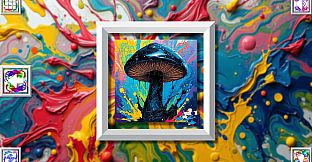 Color Splash: Mushrooms
