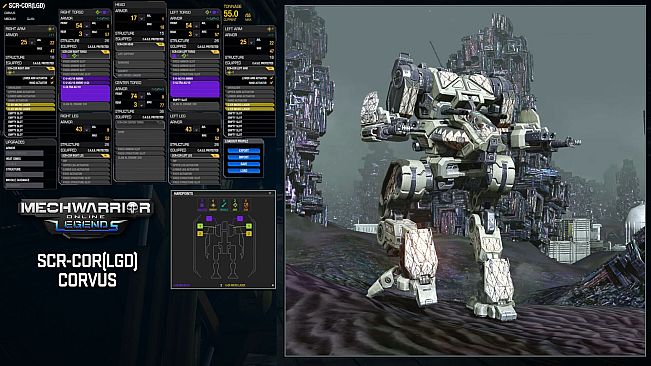 MechWarrior Online - Corvus Legendary Mech Pack