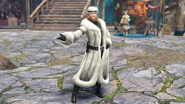 Monster Hunter Rise - "Fluffy Fur Belt" Hunter layered armor piece