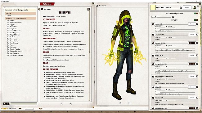 Fantasy Grounds - Necessary Evil Archetype Cards