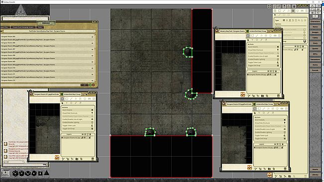 Fantasy Grounds - Pathfinder RPG - GameMastery Map Pack: Dungeon Rooms