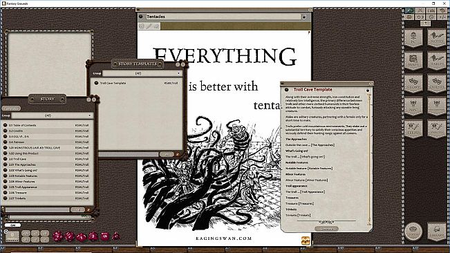 Fantasy Grounds - Monstrous Lair #2: Troll Cave (Any Ruleset)