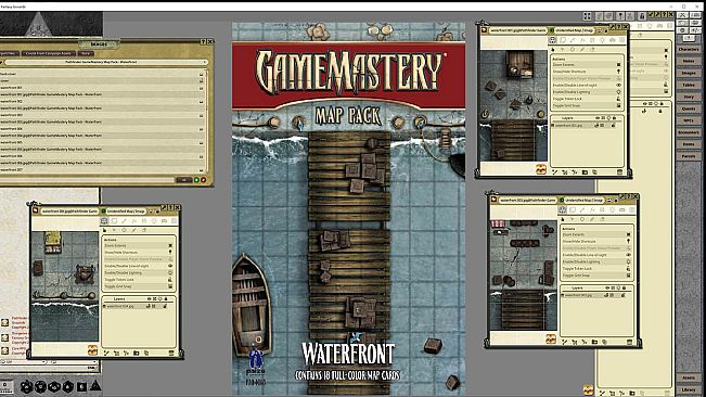 Fantasy Grounds - Pathfinder RPG - Gamemastery Map Pack Waterfront