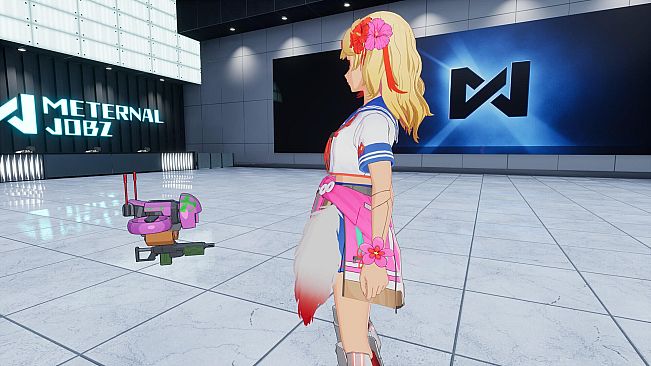 FULL METAL SCHOOLGIRL - Accessory: "Red-Tipped White Fox Tail"