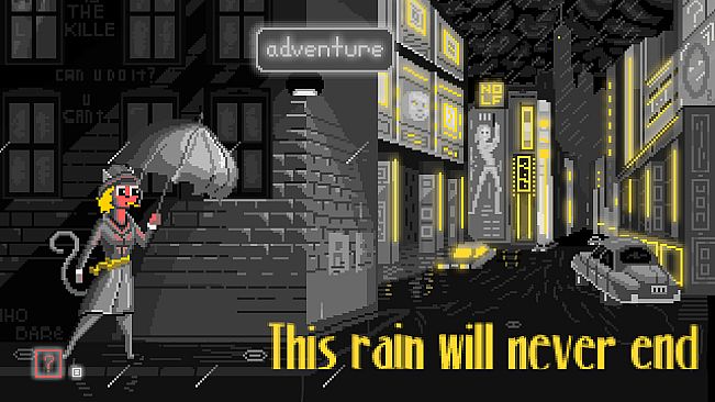 This rain will never end - noir adventure detective