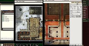 Fantasy Grounds - Pathfinder RPG - Pathfinder Flip-Mat: Showtime Multi-Pack