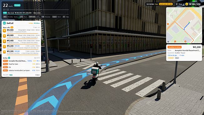 Delivery Simulator: Pangyo Station