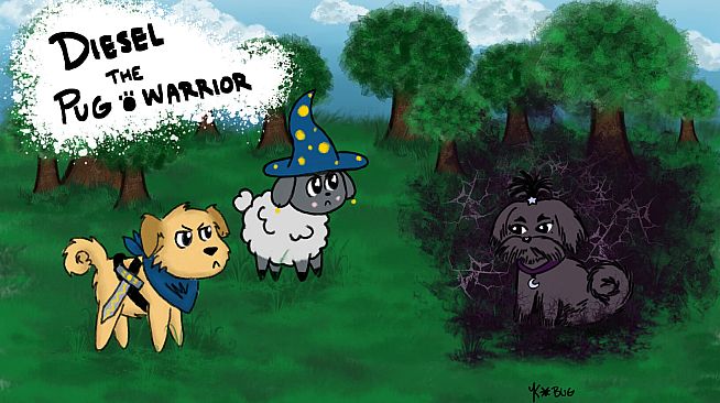 Diesel The Pug Warrior