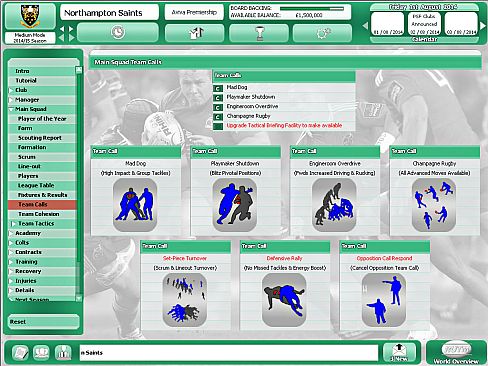 Rugby Union Team Manager 2015