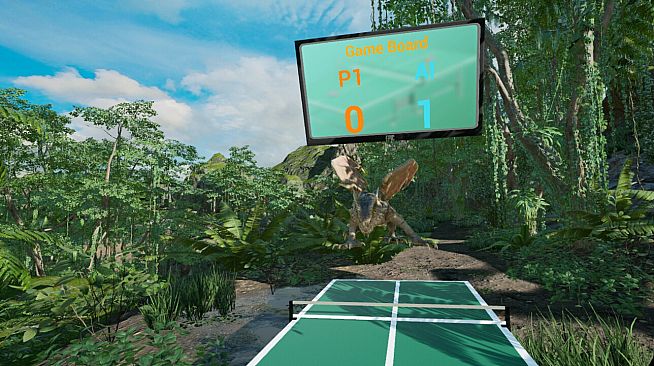 VR Dinosaur Pingpong